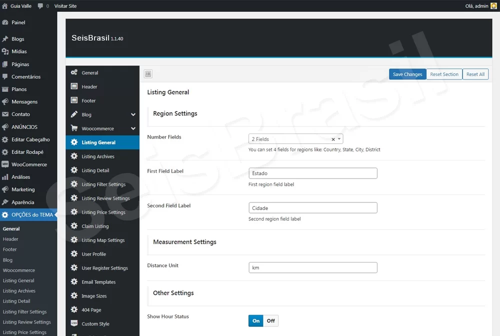 script guia comercial admin