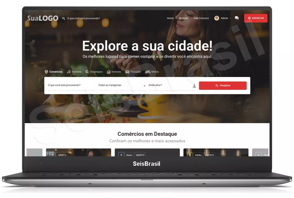 Criar site de Guia Comercial Completo Script em WordPress